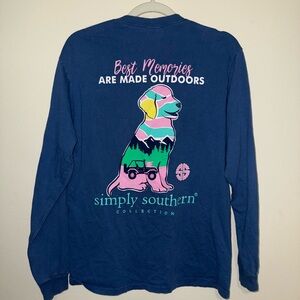 Simply Southern Blue Long Sleeve Shirt